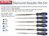 Faithfull 6 Diamond Needle File Set 150mm