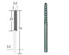 Proxxon 28757 Wolfram vanadium Rasp cutter 3,2mm