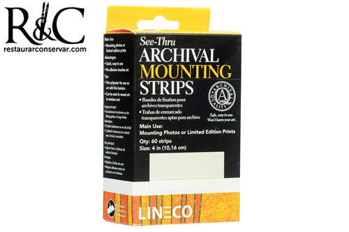 Lineco See-Thru Archival Polyester Mounting Strips