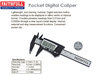 Faithfull Pocket Digital Caliper 75mm