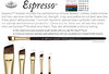 Royal Espresso Angular Pincel para Aguarela