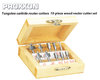 Proxxon 10-piece set Tungsten carbide router cutters Ø3,2mm Shank