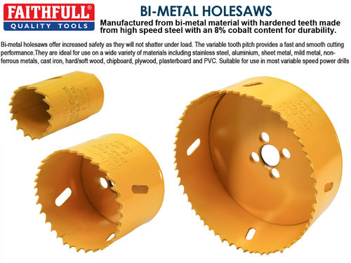 Faithfull Bi-Metal Cobalt Holesaw PROMO 80%