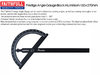 Faithfull Prestige Angle Gauge Black Aluminium 150 x 270mm