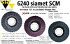 SIA 6240 Siamet SCM X-Lock Disco para acondicionamento de superfícies flexível Ø115mm x 22mm