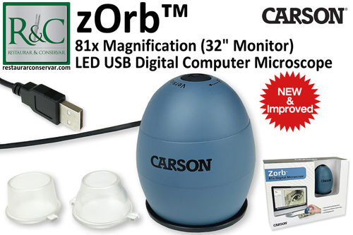 Carson zOrb LED USB 81x Digital Microscope